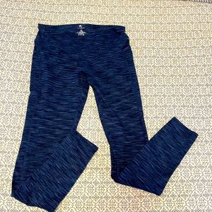 Super soft navy heathered leggings with pockets